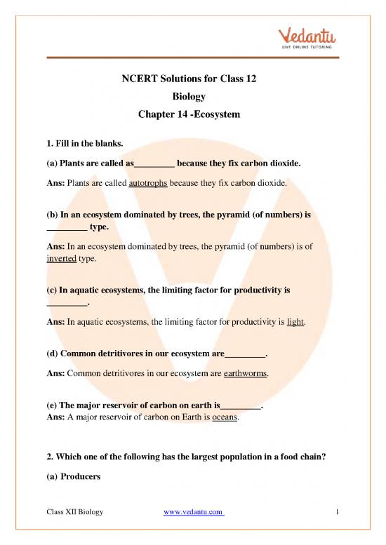 picture Ecosystem Pdf 50184 | Ncert Solutions Class 12 Biology Chapter 14 Ecosystem