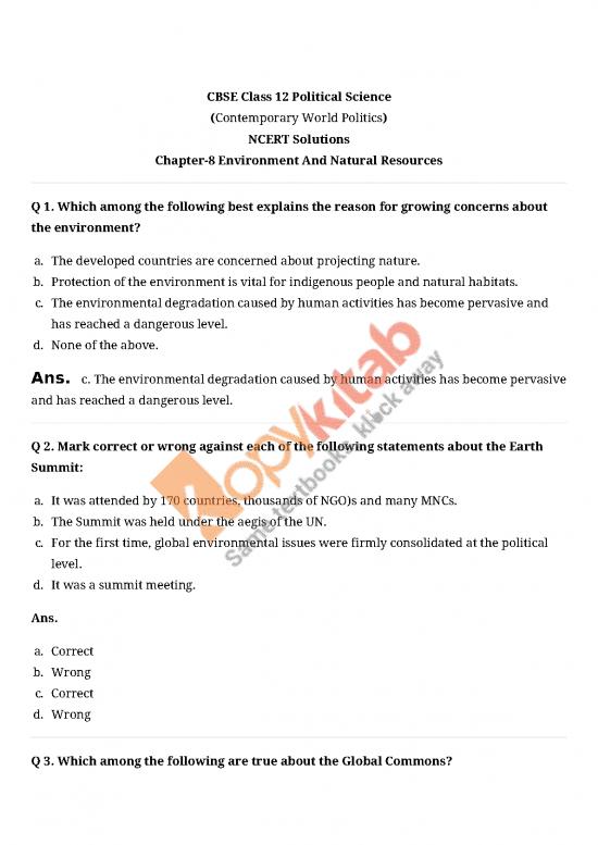 picture1_The Environment Pdf 50875 | Ncert Solutions For Political Science Environment And Natural Resources
