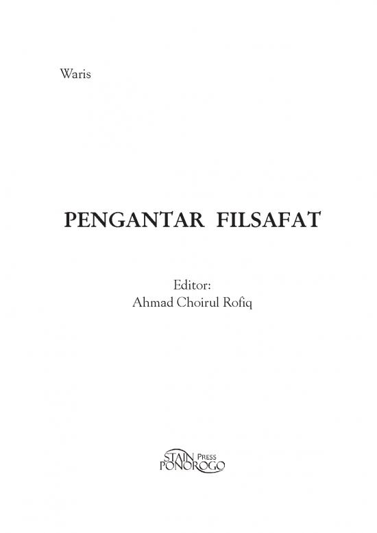 picture Filsafat Pdf 51436 | Pengantar Filsafat