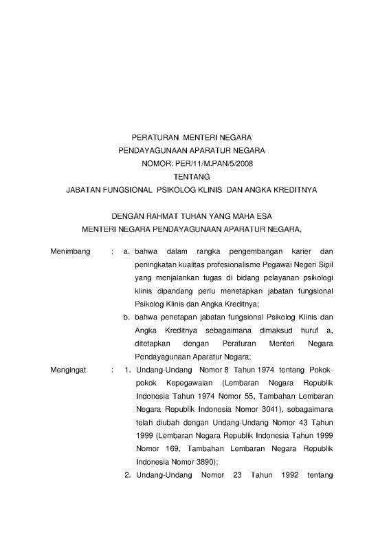 picture Psikolog Pdf 51323 | Permenpan Per 11 M Pan 5 2008