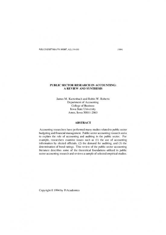 picture1_Research Pdf 51165 | Public Sector Research In Accounting  A Review And Synthesis