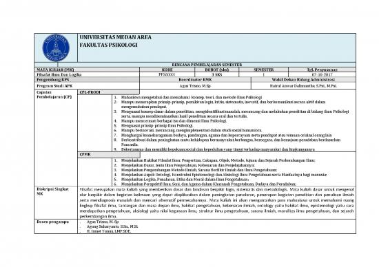 picture Psikologi Pdf 51425 | Rps Filsafat Ilmu Dan Logika