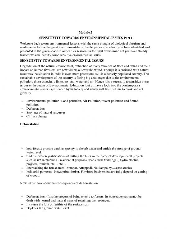 picture The Environment Pdf 49660 | Sensitivity Towards Environmental Issues Part 1 & 2