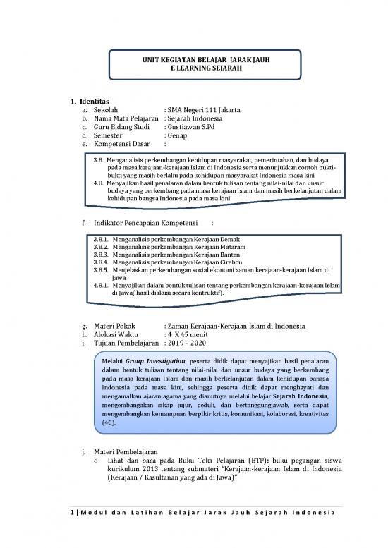 picture_Learning Pdf 51673 | Sji Kelas 10 Zaman Kerajaan Kerajaan Islam Di Indonesia