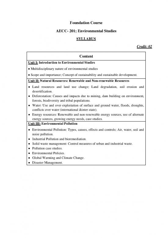 picture Types Of Environmental Degradation Pdf 50410 | Syllabus Aecc  201