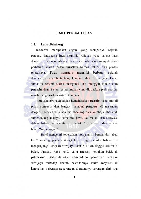 picture Kerajaan Sriwijaya Pdf 51668 | T0 562012047 Bab I