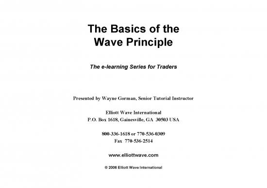 picture_Learning Pdf 50973 | The Basics Of The Wave Principle