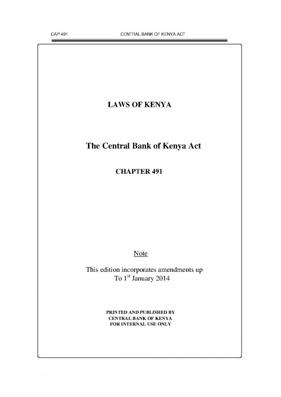 picture1_Act Therapy Pdf 51068 | The Central Bank Of Kenya Act 1st January 2014