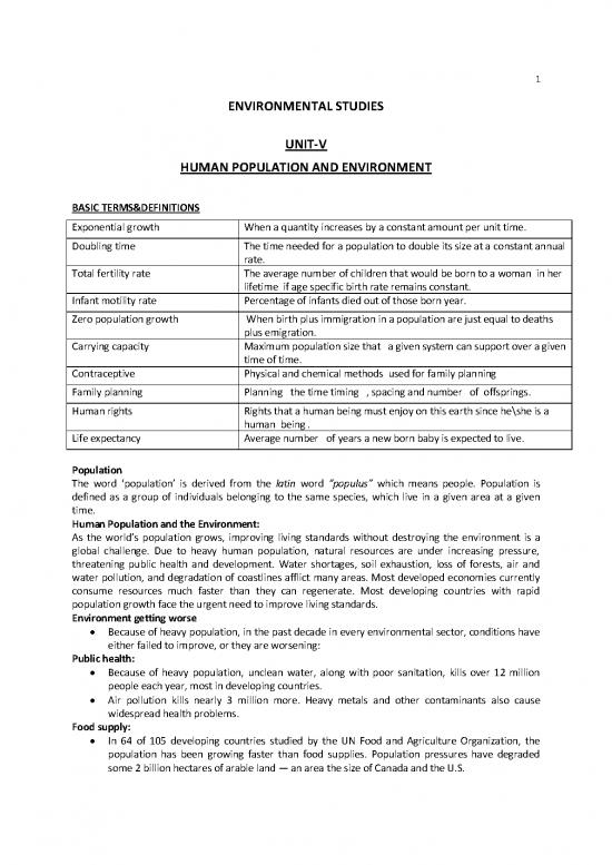 picture1_The Environment Pdf 50725 | Unit V Es Pdf