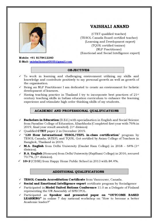 picture1_The Environment Pdf 49734 | Vaishali Anand Cv
