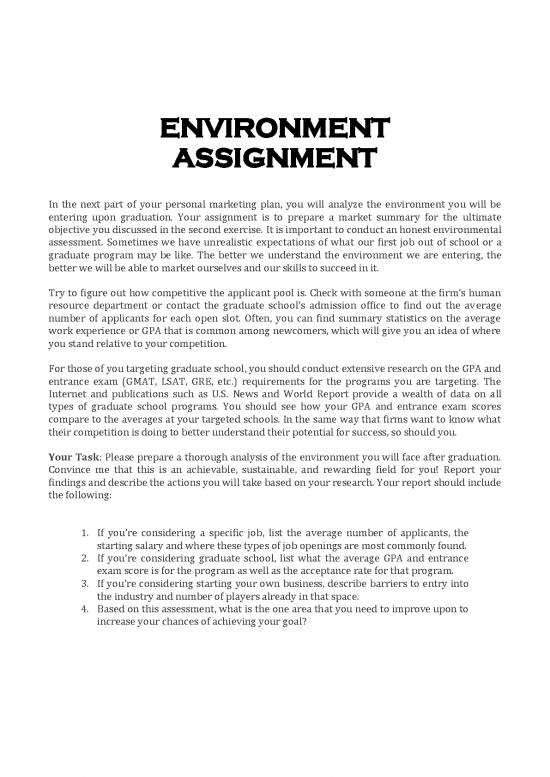 picture Environmental Assessment Pdf 50212 | Woodroof Assignment Instructions  Environment
