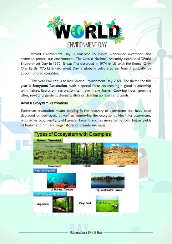 picture The Environment Pdf 49882 | World Environment Day5june