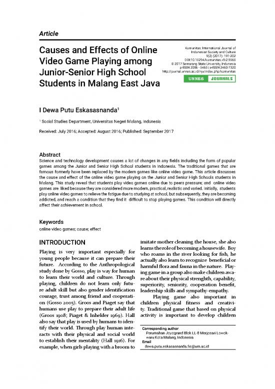 picture Journal Article Example Pdf 52496 | 168748 En Causes And Effects Of Online Video Game