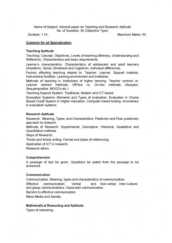 picture Research Pdf 52955 | 1 Teaching Research Methodology Dat 2021 Syllabus For P Entrance Examination