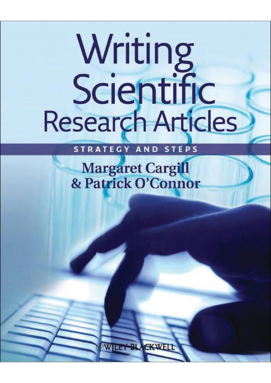 picture1_Research Pdf 52742 | 2009 Writing Scientific Research Articles
