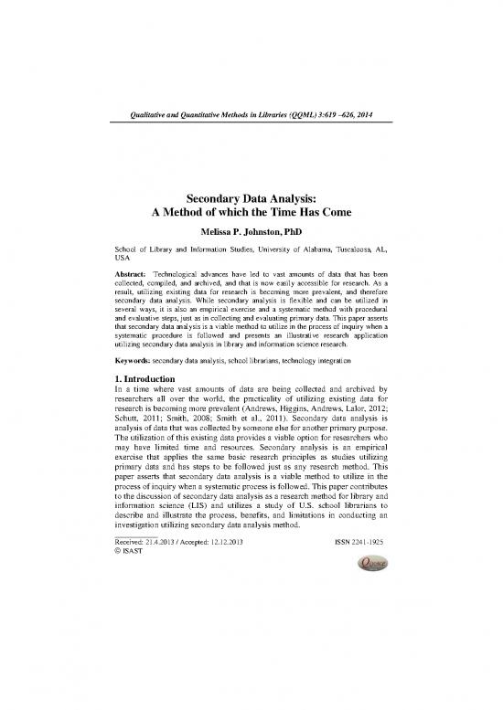 picture Research Pdf 52739 | 336qqml Journal 2014 Johnston Sept 619 626