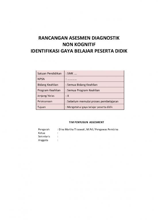 picture_Asesmen Diagnostik Pdf 53684 | 3  Dina Asesmen Diagnostik Non Kognitif Cara Belajar
