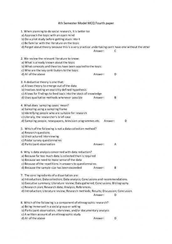 picture Research Pdf 52269 | 4th Semester Model Mcq