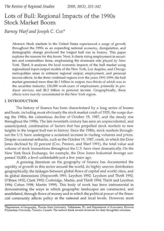 picture1_Economic Growth Pdf 52954 | 8651 Lots Of Bull Regional Impacts Of The 1990s Stock Market Boom