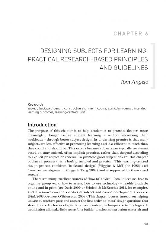 picture1_Research Pdf 52242 | Angelo 2012 Designing Subjects For Learning Practical Research Based Principles And Guidelines