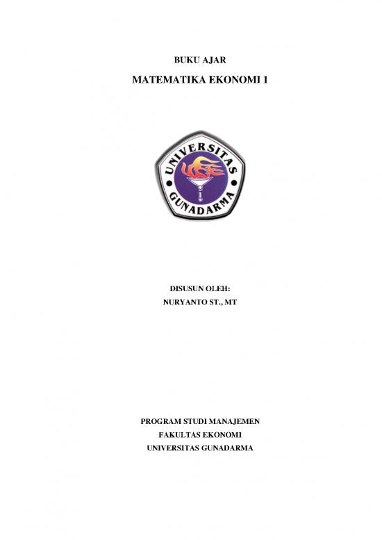 picture Matematika Pdf 53963 | Diktat Matematika Ekonomi 1