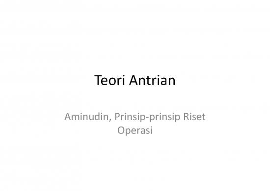 picture Teori Antrian Riset Operasi 54193 | H6 Teori Antrian