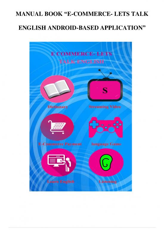 picture Commerce Pdf 52796 | Hki Manual Book &ldquo;e Commerce  Lets Talk English Android Based Application&rdquo;