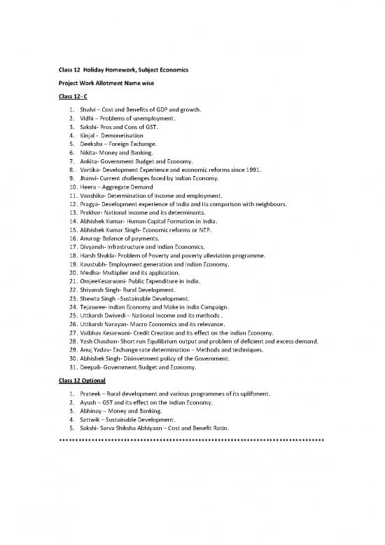 picture1_Money Pdf 52562 | Holday Homework   12 Economics