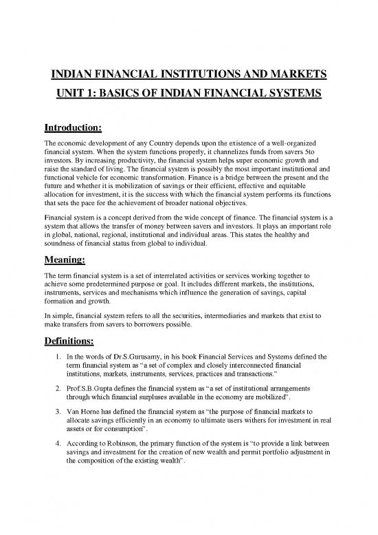 picture Money Pdf 53427 | Ifim Unit 1 Notes