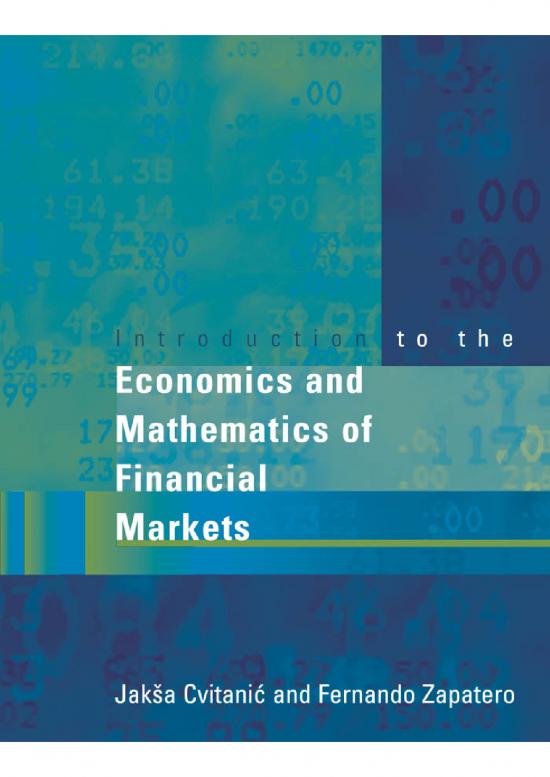 picture1_Economics Pdf 52959 | Introduction To The Economics And Mathematics Of Financial Markets Cvitanic And Zapatero The Mit