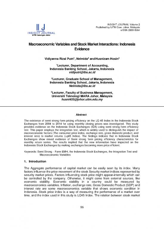 picture1_Journal Pdf 52812 | Macroeconomic Variables And Stock Market Interactions