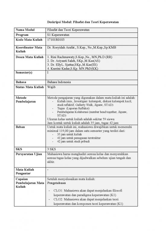 picture Teori Keperawatan Pdf 54428 | Modul Asiin Bahasa Indonesia Filsafat Dan Teori Keperawatan