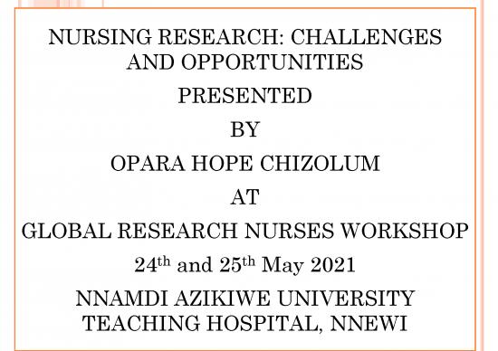 picture Research Pdf 52520 | Nursing Research Challenges And Opportunities