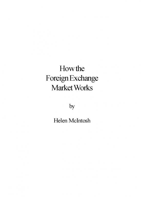 picture_Papers Pamphlets How The Foreign Exchange Market Works