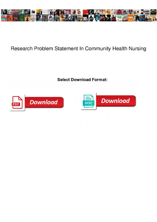 picture Research Pdf 52408 | Research Problem Statement In Community Health Nursing