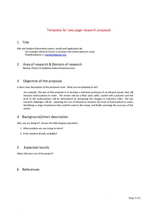 picture1_Sample Of Research Proposal Pdf 53185 | Template For Two Page Research Proposal