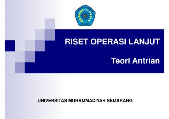 picture_Teori Antrian Riset Operasi 54200 | Teori Antrian I Risop Lanjutan