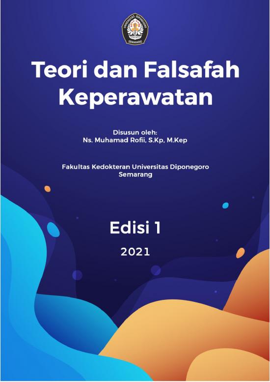 picture Teori Keperawatan Pdf 54156 | Teori Dan Falsafah Keperawatan Muhamad Rofii