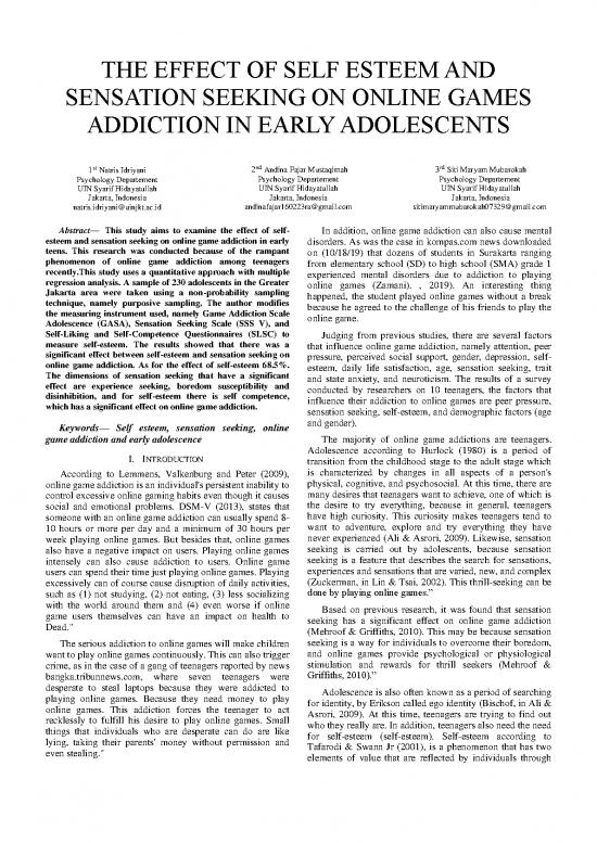picture_Research Pdf 52856 | The Effect Of Self Esteem And Sensation Seeking On Online Games Addiction In Early Adolescents