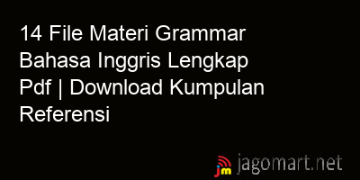 picture 14 File Materi Grammar Bahasa Inggris Lengkap Pdf | Download Kumpulan Referensi