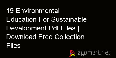 picture 19 Environmental Education For Sustainable Development Pdf Files | Download Free Collection Files