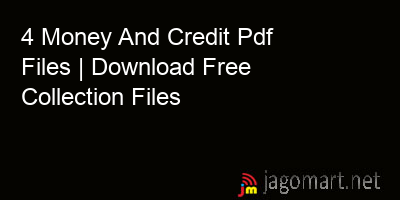 picture 4 Money And Credit Pdf Files | Download Free Collection Files