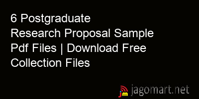 picture 6 Postgraduate Research Proposal Sample Pdf Files | Download Free Collection Files