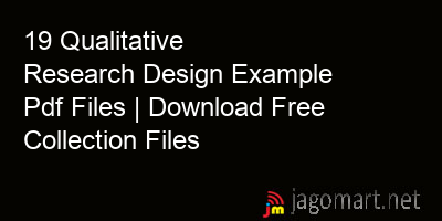 picture 19 Qualitative Research Design Example Pdf Files | Download Free Collection Files