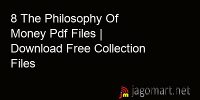 picture 8 The Philosophy Of Money Pdf Files | Download Free Collection Files