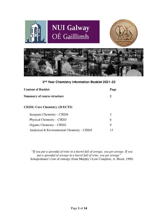 picture1_Environmental Chemistry Pdf 55434 | 2nd Year Booklet 2021 22