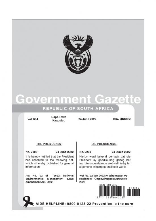 picture Environmental Management Act Pdf 55532 | Act No 2 Of 2022 National Environmental Management Laws Amendment Act