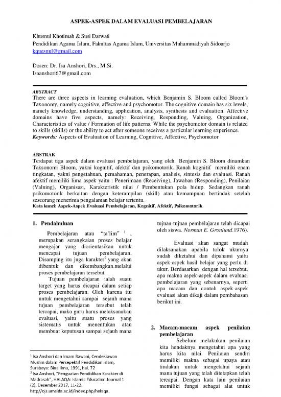 picture Penilaian Psikomotorik 56855 | Aspek Aspek Evaluasi Pembelajaran