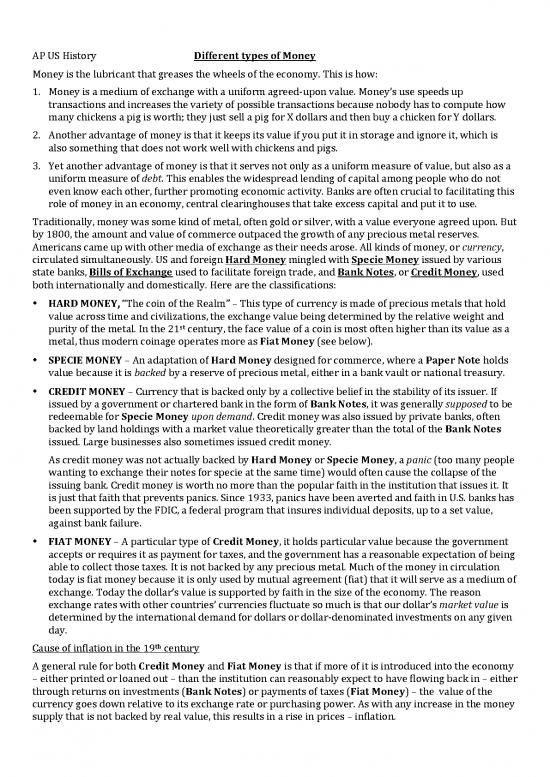 picture Money Pdf 55725 | Different Types Of Money
