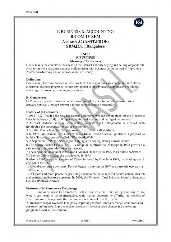 picture Commerce Pdf 55221 | E Business Notes 2020